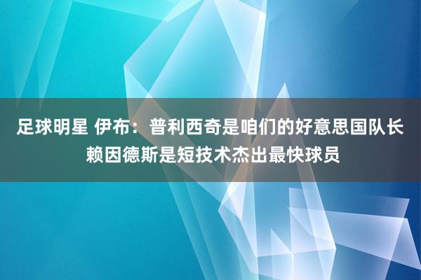 足球明星 伊布：普利西奇是咱们的好意思国队长 赖因德斯是短技术杰出最快球员