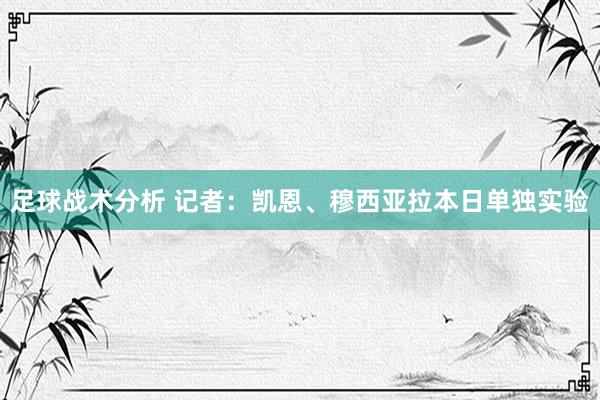 足球战术分析 记者：凯恩、穆西亚拉本日单独实验